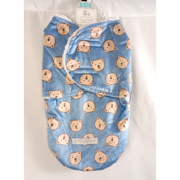Cribmates Super Soft Swaddle Sack Blue Baby Boy Newborn Infant Sleep Bag NWT - Picture 1 of 4